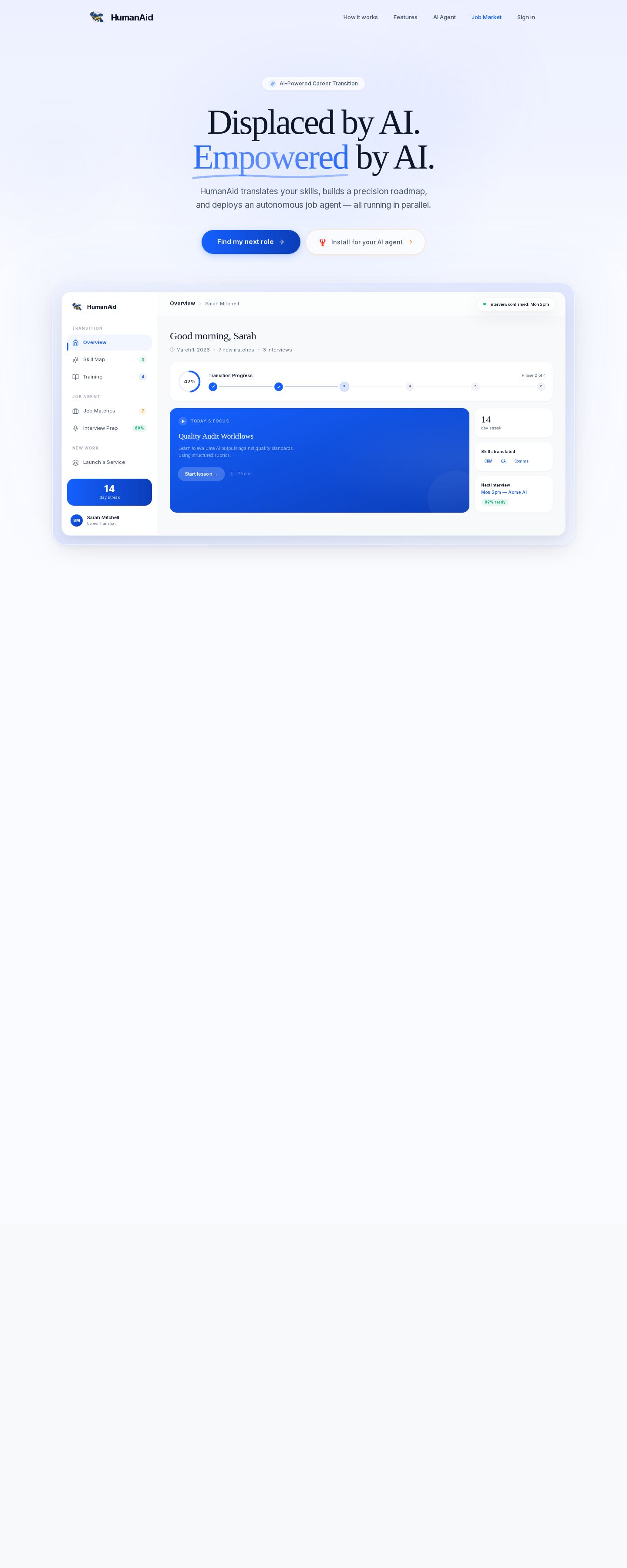 Humanaid website